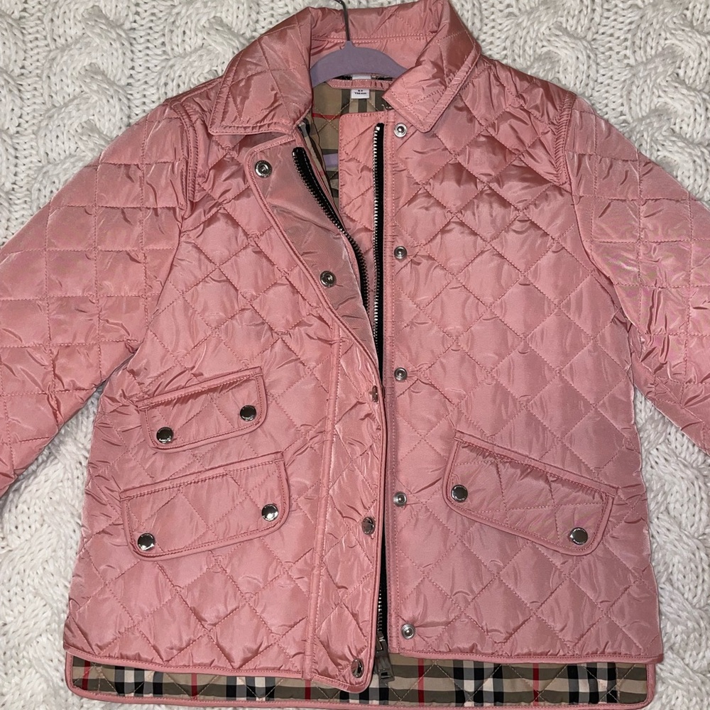 LIKE NEW Girls Burberry Lucca Quilted Jacket